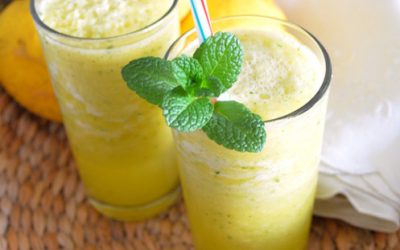 Suco de Limão Siciliano com Hortelã